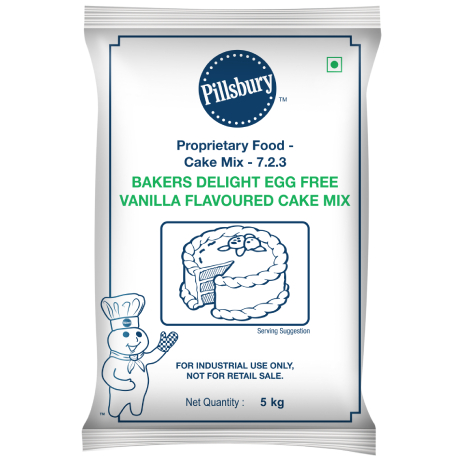 Bakers delight egg free vanilla flavoured cake mix front pack shot